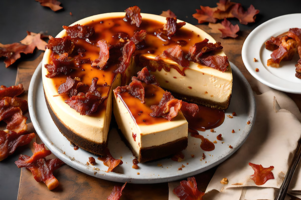 Parks Pastries Maple Bacon Cheesecake